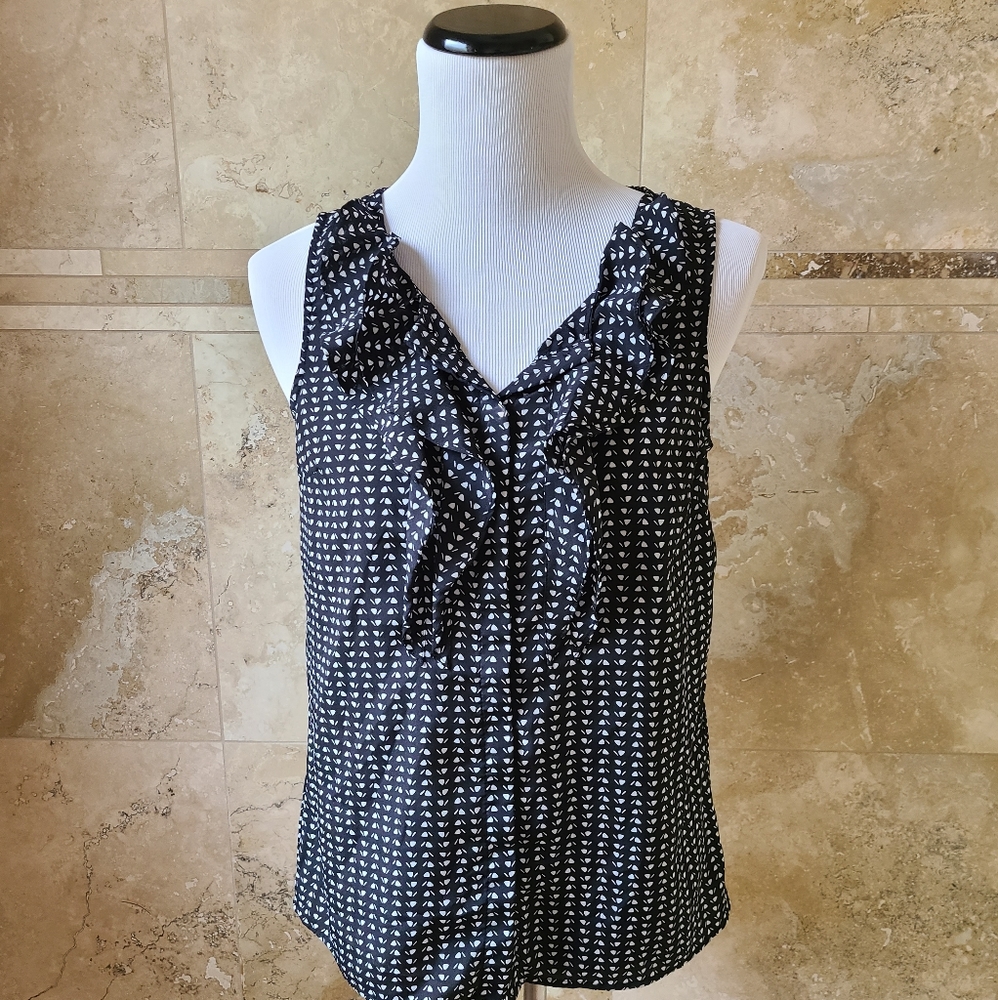 Black and white blouse